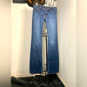 citizens of humanity denim blue boot cut jeans